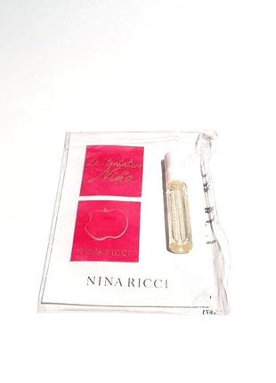 Пробники оригінальних парфумів nina ricci la tentation de nina 1,5 ml/мл, туалетна вода жіноча3 фото