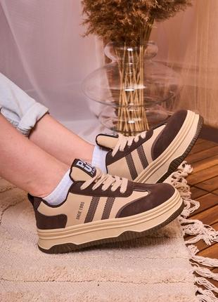 Кросівки жіночі sneakers 1995 beige brown