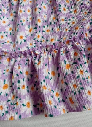 Defacto. жатая юбка в ромашки 134-140 размер5 фото