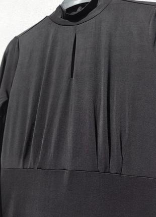 Элегантное длинное чёрное платье гольф first and i от asos5 фото