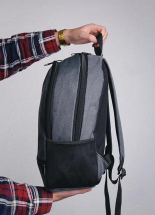 Рюкзак темно-сірий меланж (велике лого) puma 🎒3 фото