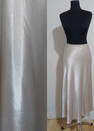 Атласная юбка макси  в бельевом стиле zara2 фото