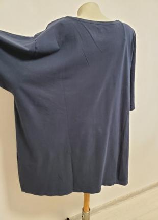 Гарна брендова трикотажна котонова блузка футболка батал6 фото