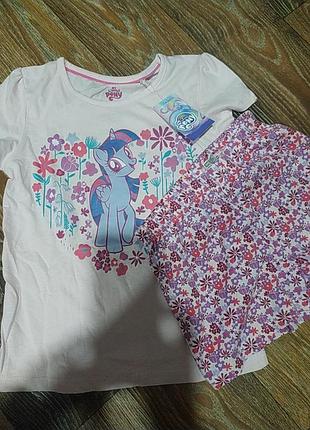 Пижамка My little pony персонажи на 2-4 года
