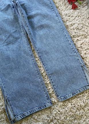 Крутые широкие штаны с разрезами ,boohoo,p.46-484 фото