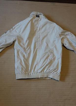 Классная фирменная короткая х/б куртка цвета слоновой кости g-star raw голландия m.8 фото