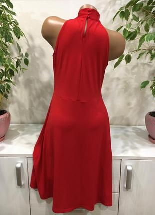 Шикарное красное платье3 фото