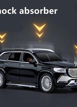 Модель mercedes maybach gls gl s600 премиум класса 1:24 со звуком и светом3 фото