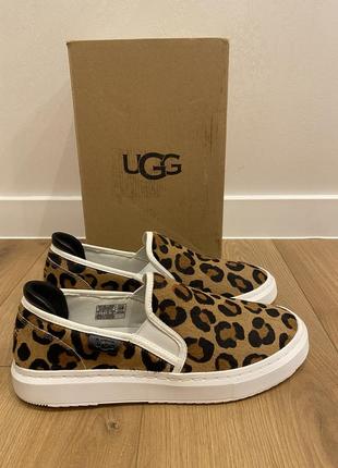 Ugg слипоны женские леопард