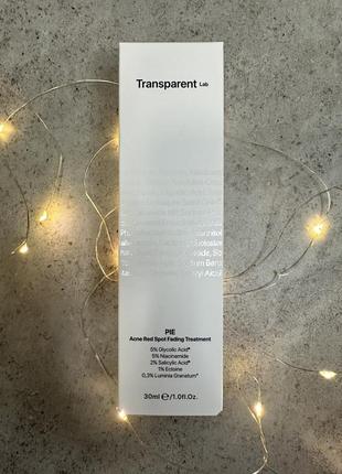 Transparent lab pie acne red spot fading treatment