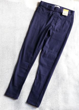 Новые джинсы/джеггинсы, хлопок, высокая посадка, размер 44