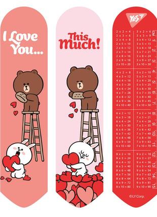 Закладка для книг yes 2d line friends hearts 7081361 фото