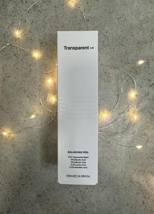 Transparent lab balancing peel – мультикислотный тонер для лица1 фото