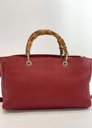 Сумка gucci 2way bamboo кожаная zumi с бамбуковой ручкой через плечо hermes birkin gg marmot joy boston4 фото