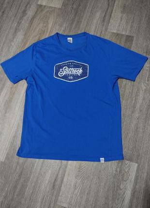 Мужская футболка / saltrock / синяя футболка с принтом / поло / мужская одежда / чоловічий одяг /