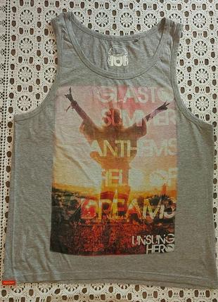 Майка unsung hero сіра розмір xl