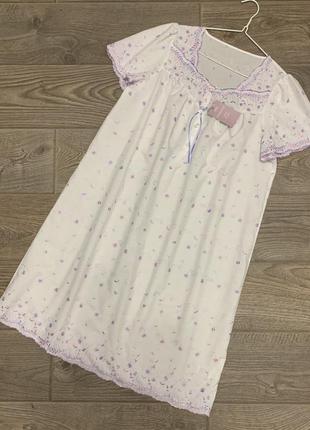 Ночная рубашка/ночневая marks & spencer р. 12/l/40-14/xl/42