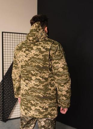 Куртка-бушлат военная мужская тактическая турция всу (зсу) пиксель 8922 m5 фото