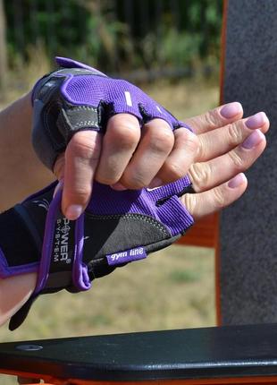 Рукавички для фітнесу power system ps-2570 woman’s power жіночі purple m7 фото