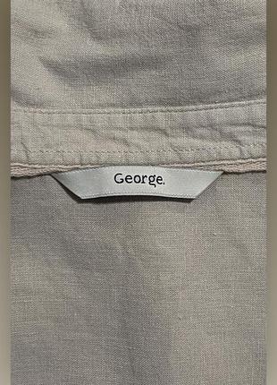 Рубашка льняная свободного кроя george3 фото