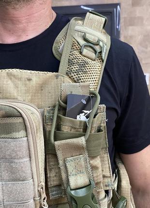 Плитоноска з об'ємними підсумками, жандарм, з системою моллі, mikado, plate carrier molle placard4 фото