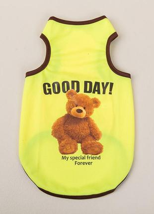 Майка для котів pet style "good day" жовта l