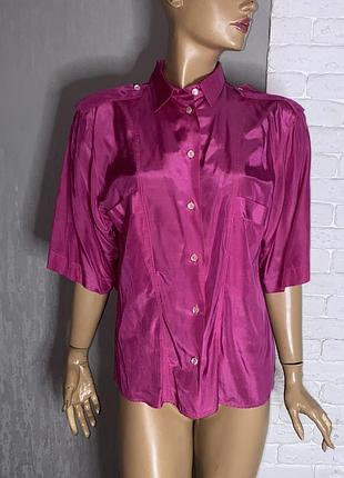 Оригинальная винтажная блуза блузка с перламутровыми пуговицами винтаж einhorn, s