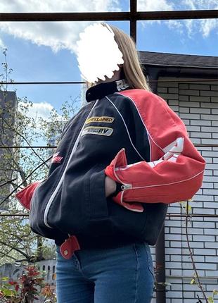 Джинсова мото куртка