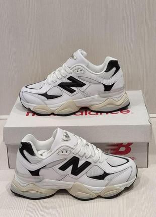 Женские кроссовки new balance 9060 .подростковые  кроссовки нью бэленс 9060 . кожа.натуральный замш.7 фото