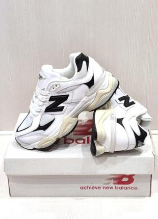 Женские кроссовки new balance 9060 .подростковые  кроссовки нью бэленс 9060 . кожа.натуральный замш.4 фото