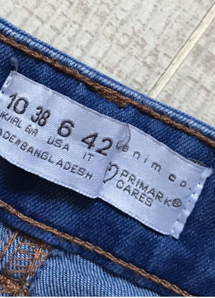 Суперэластичные джинсы, высокая посадка, primark denim&amp;co. s8 фото