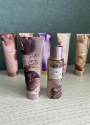 Набір парфумований спрей та лосьйон для тіла victoria’s secret love spell cashmere. mist lotion. косметика міст, лосьйон вікторія сікрет