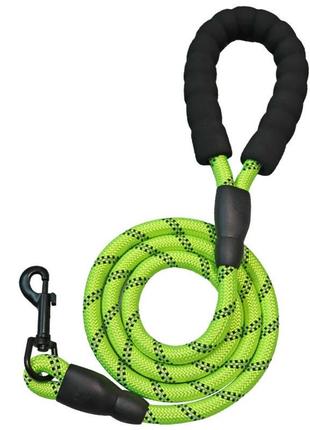 Повідець для котів pet style "maypaw" 1,5 м зелений 0.8