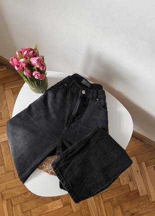 Прямые графитовые джинсы 🩷2 фото
