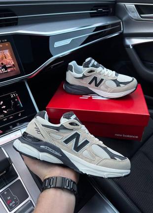 New balance 990 v3 beige black2 фото