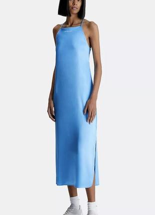 Сукня calvin klein open back maxi slip dress