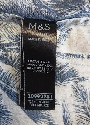 Качественная стильная брендовая рубашка marks &amp; spencer9 фото