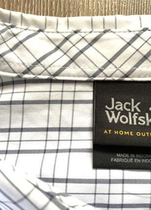 Мужская туристическая треккинговая рубашка с карманами jack wolfskin6 фото