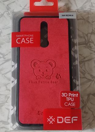 Чохол def xiaomi redmi 8 3d print tpu case bear