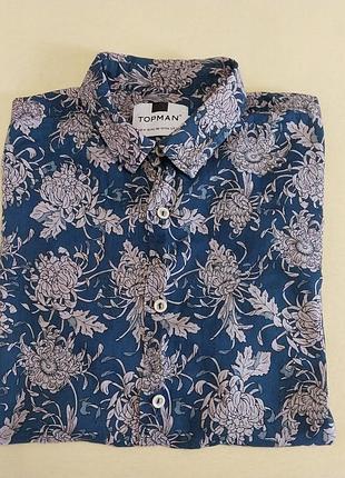 Люксовая качественная стильная брендовая рубашка topman