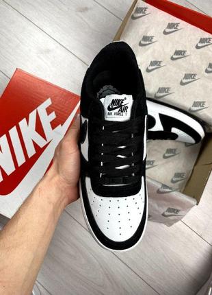 Nike air force 1 black&white3 фото