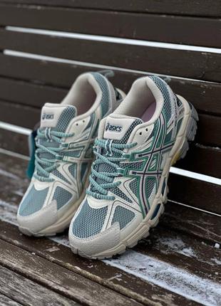 Asics gel-kahana 8 beige mint1 фото