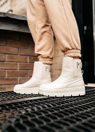 Puma by rihanna chelsea sneakers boot 🍏 стильные женские ботинки пума