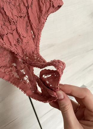 Боді майка бежева рожева прозора missguided7 фото