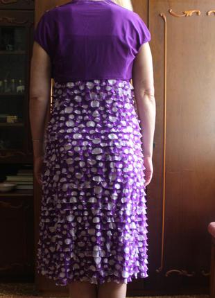 Фиолетовое платье в горошек verda !!!3 фото