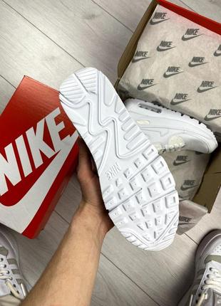 Nike air max 90 white3 фото