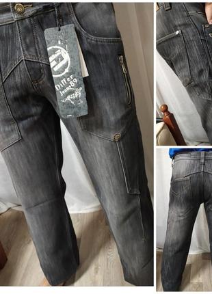 Теплые мужские джинсы1 фото