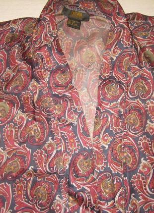 Довгий халат кімоно з натурального шовку унісекс на любий розмір2 фото