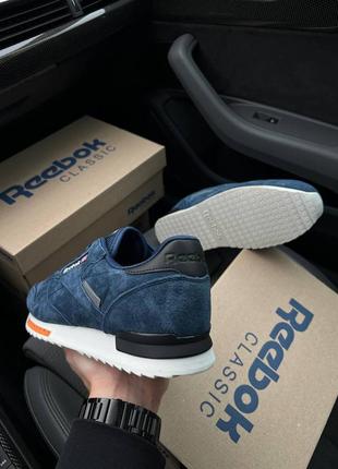 Reebok classic m dark blue white5 фото