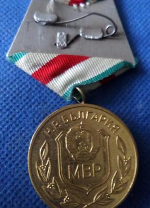 Болгария, медаль 25 лет мвд болгарии  №7283 фото